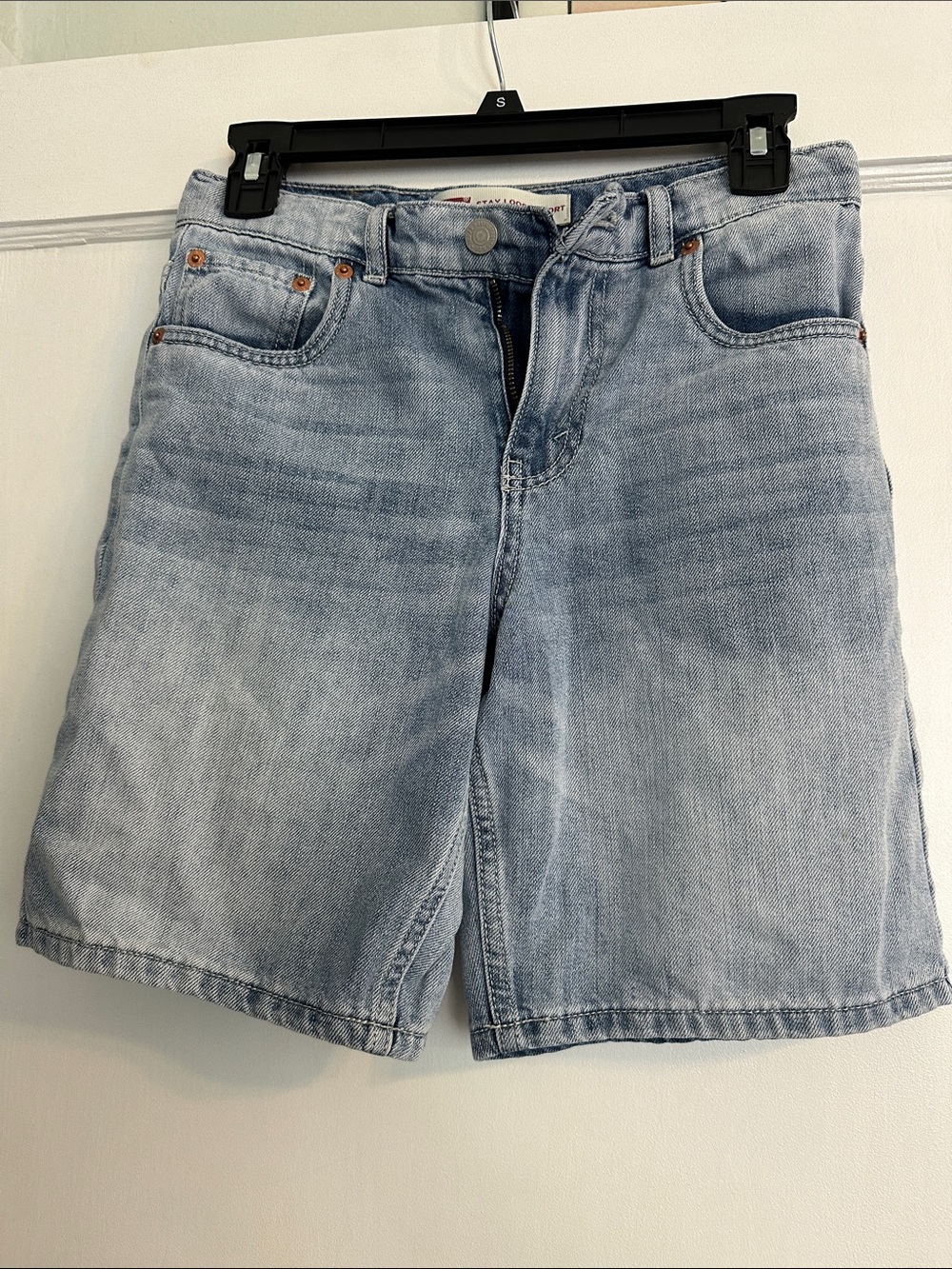 Levi's Light Blue Stay Loose Short Denim